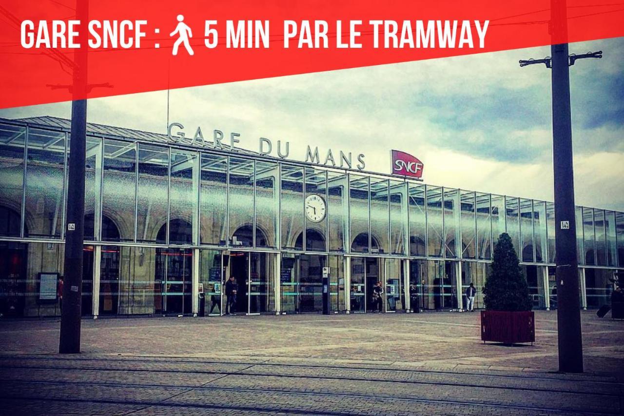 Appartamento Tramway 9 Jaures Cosy Proche Gare Le Mans Esterno foto